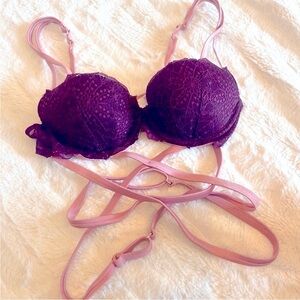 Victoria’s Secret PINK | Super Strappy Push-up Bra Vintage Aesthetic Coquette